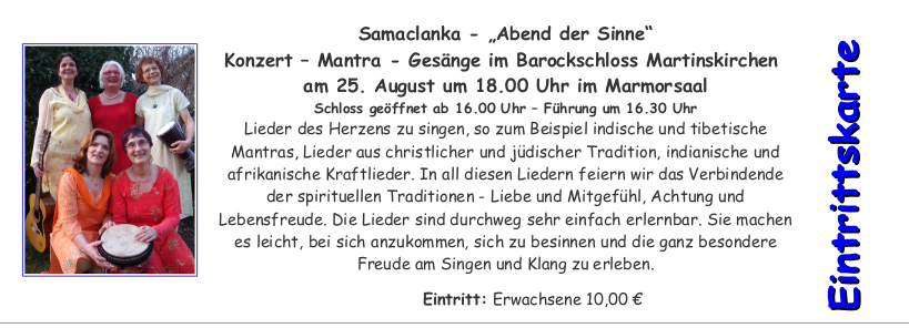 Samaclanka im Schloss Martinskirchen